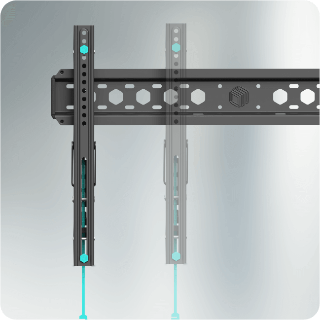 ONKRON кронштейн для телевизора 43"-85" наклонный, чёрный TM6