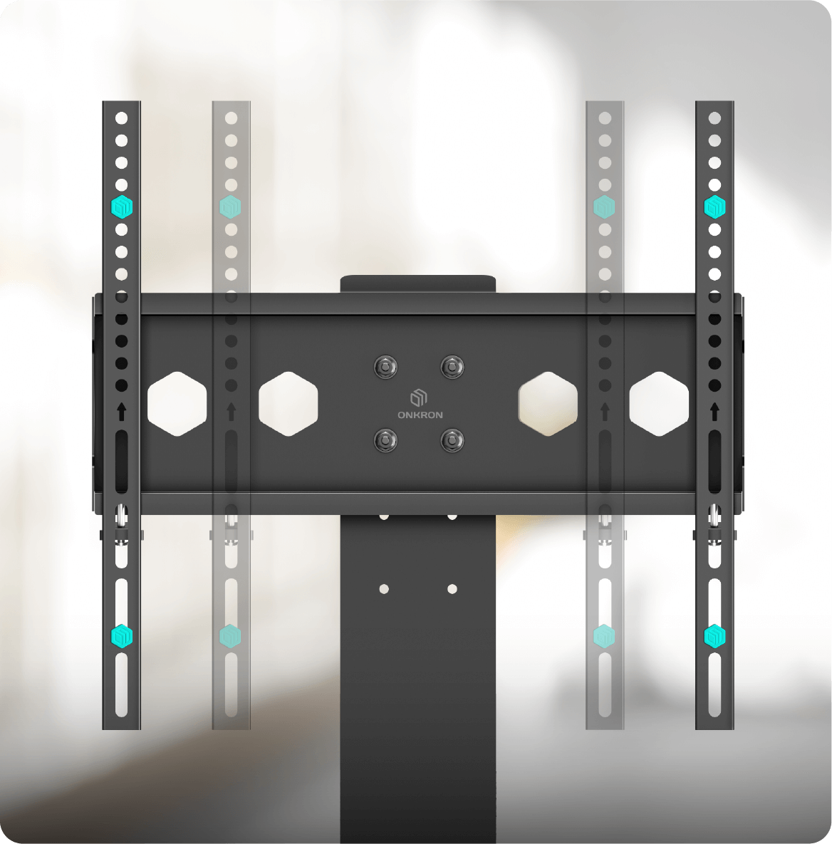 ONKRON Soporte TV para 26¨-65¨ de suelo regulable en altura de hasta 3