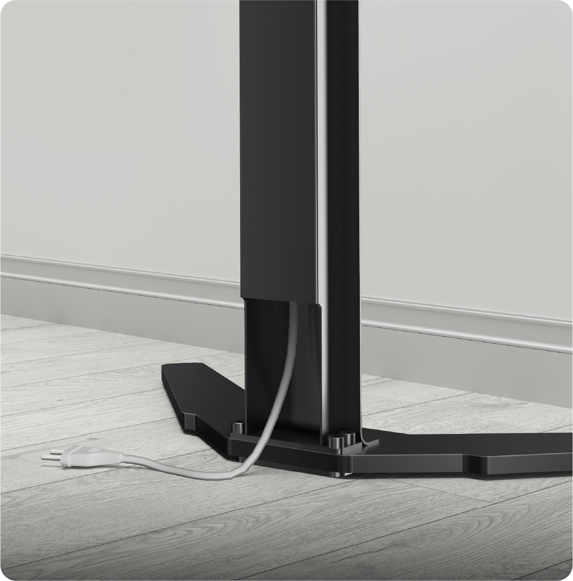 ONKRON Soporte de suelo para TV de 30 a 60 pulgadas de hasta 90 libras,  soporte de TV giratorio de 108° de altura ajustable - Soporte de TV