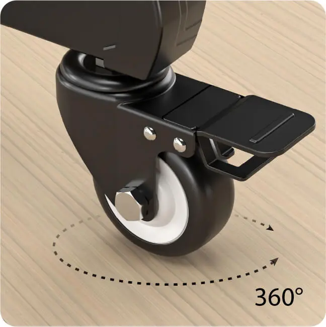 Lockable caster wheels