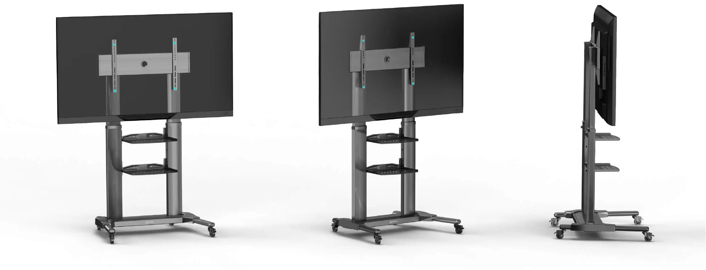 Onkron ts2771 support tv sur piedà roulettes pour des téléviseurs de 40 à  82 pouces noir - Conforama