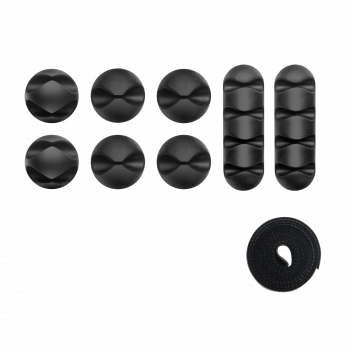 ONKRON набор крепежа для проводов CM1, чёрный