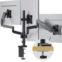 ONKRON кронштейн (держатель) для трех мониторов 13"-32" дюймов настольный, черный G280 - вид 1 миниатюра