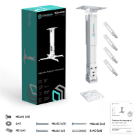 Потолочно-настенный кронштейн для проектора ONKRON K3A белый - вид 12 миниатюра
