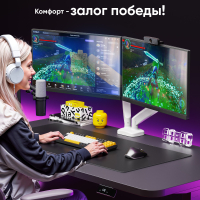 ONKRON кронштейн для монитора 13"-32" настольный, белый G160 - вид 10 миниатюра