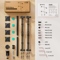 ONKRON кронштейн для четырех мониторов 13"-32" настольный, чёрный D421E - вид 9 миниатюра