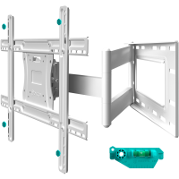 ONKRON кронштейн для телевизора 40"-75" наклонно-поворотный, белый M7L - вид 1 миниатюра