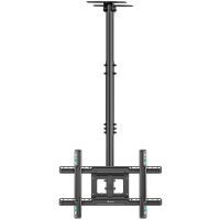 ONKRON потолочный кронштейн для телевизора 32"-80" потолочный телескопический, чёрный N2L - вид 3 миниатюра