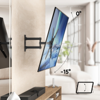 Кронштейн для телевизора 26"-55" наклонно-поворотный, чёрный STE344-B - вид 2 миниатюра