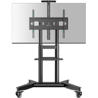 ONKRON мобильная стойка для ТВ 32"-75", макс 50кг, чёрная TS1571 - вид 2 миниатюра
