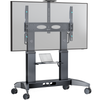 ONKRON мобильная стойка для ТВ 70"-110", макс 145 кг, чёрная TS2821 - вид 1 миниатюра