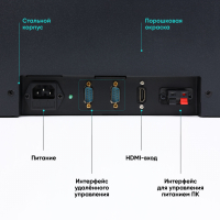 Электрический подъемник для мониторов до 24” VESA до 100x100 весом до 15 кг ONKRON NWS-SC24 - вид 3 миниатюра