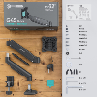 ONKRON кронштейн для монитора 13"-32" настольный, чёрный G45 - вид 11 миниатюра