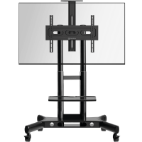ONKRON стойка для телевизора с кронштейном 40"-70", мобильная, чёрная TS1551