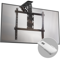 Моторизированный потолочный кронштейн для ТВ 50"-75", макс. 40 кг, чёрный N3Le-B - вид 1 миниатюра