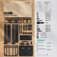 ONKRON моторизированная мобильная стойка для ТВ или интерактивных панелей 50"-120", макс 120 кг, чёрная TS2811E - вид 8 миниатюра