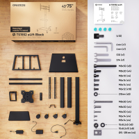ONKRON моторизированная мобильная стойка для ТВ или интерактивных панелей 43"-75", макс 65 кг, чёрная TS1552E - вид 7 миниатюра