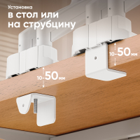 ONKRON кронштейн для монитора 13"-32" настольный, чёрно-белый G160 - вид 7 миниатюра