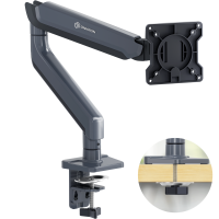 ONKRON кронштейн для монитора 17"-45", макс. 15 кг, настольный, графит G95 - вид 1 миниатюра