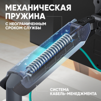 ONKRON кронштейн для монитора 17"-45", макс. 15 кг, настольный, графит G95 - вид 5 миниатюра