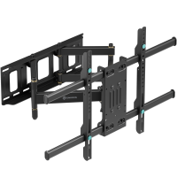 ONKRON Кронштейн для ТВ 40"-80", макс. 65 кг, наклонно-поворотный, чёрный SM3