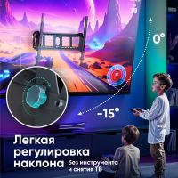 ONKRON кронштейн для телевизора 55"-100" наклонный, чёрный UT4 - вид 3 миниатюра